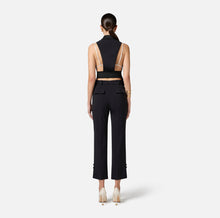 Load image into Gallery viewer, Crêpe tuxedo trousers with satin bands
