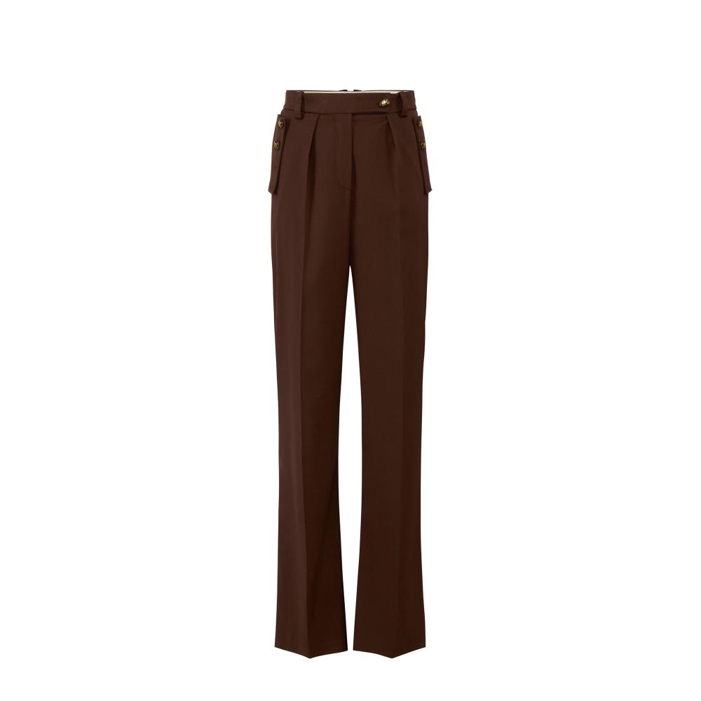 Cotton gabardine trousers