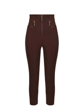 Load image into Gallery viewer, Crêpe trousers with zip details
