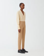 Load image into Gallery viewer, Canvas skinny trousers, dark wheat
