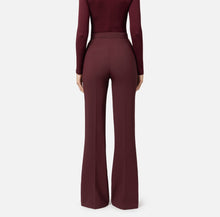 Load image into Gallery viewer, Palazzo trousers in stretch crêpe fabric with belt
