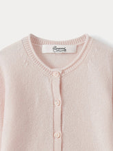 Load image into Gallery viewer, Cashmere Cardigan for Baby pale pink
