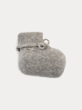 Load image into Gallery viewer, Baby Cashmere Booties heathered gray
