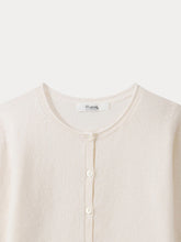 Load image into Gallery viewer, Girls' Cashmere Cardigan milk white
