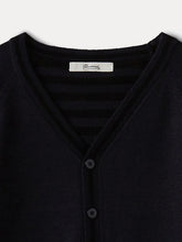 Load image into Gallery viewer, Boys' Merino Wool Cardigan navy
