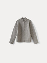 Load image into Gallery viewer, Boys' Cashmere Cardigan heathered gray
