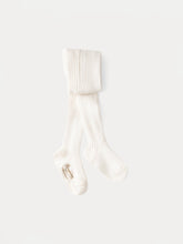 Load image into Gallery viewer, Baby Ribbed Tights milk white
