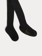 Load image into Gallery viewer, Baby Ribbed Tights black
