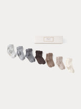Load image into Gallery viewer, Baby Day-of-the-Week Cotton Socks Northern Blue
