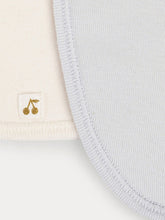 Load image into Gallery viewer, Set of Three Cotton Bibs for Baby sky blue
