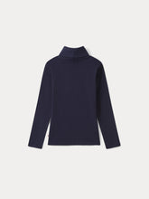 Load image into Gallery viewer, Thin turtleneck sweater navy
