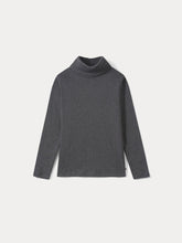Load image into Gallery viewer, Thin turtleneck sweater dark heathered gray
