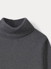 Load image into Gallery viewer, Thin turtleneck sweater dark heathered gray
