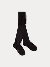 Load image into Gallery viewer, Girls' black microfiber tights
