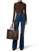 Load image into Gallery viewer, Palazzo jeans with buttons
