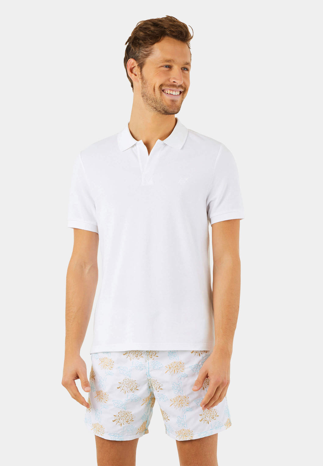 Organic Cotton Pique Polo Shirt Solid