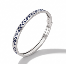 Load image into Gallery viewer, L'Arc de DAVIDOR Bangle PM, 18k White Gold with Lacquered Ceramic - DAVIDOR
