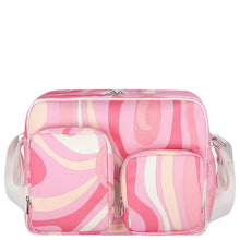 Load image into Gallery viewer, Pucci Baby Girls Pink &amp; White Iride Changing Bag
