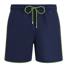 Load image into Gallery viewer, Linen Swim Shorts Solid
