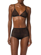 Load image into Gallery viewer, Bra and briefs in jacquard tulle fabric with snake pattern
