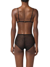 Load image into Gallery viewer, Bra and briefs in jacquard tulle fabric with snake pattern
