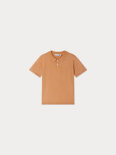 Load image into Gallery viewer, Fernando embroidered brown polo
