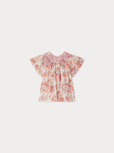 Load image into Gallery viewer, Adelice smocked and embroidered blouse made with Liberty fabrics
