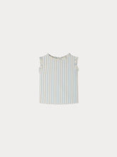 Load image into Gallery viewer, Lou striped blouse with ruffles
