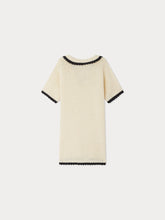 Load image into Gallery viewer, Elanie dress in crochet with cherry motif
