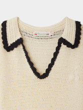 Load image into Gallery viewer, Elanie dress in crochet with cherry motif
