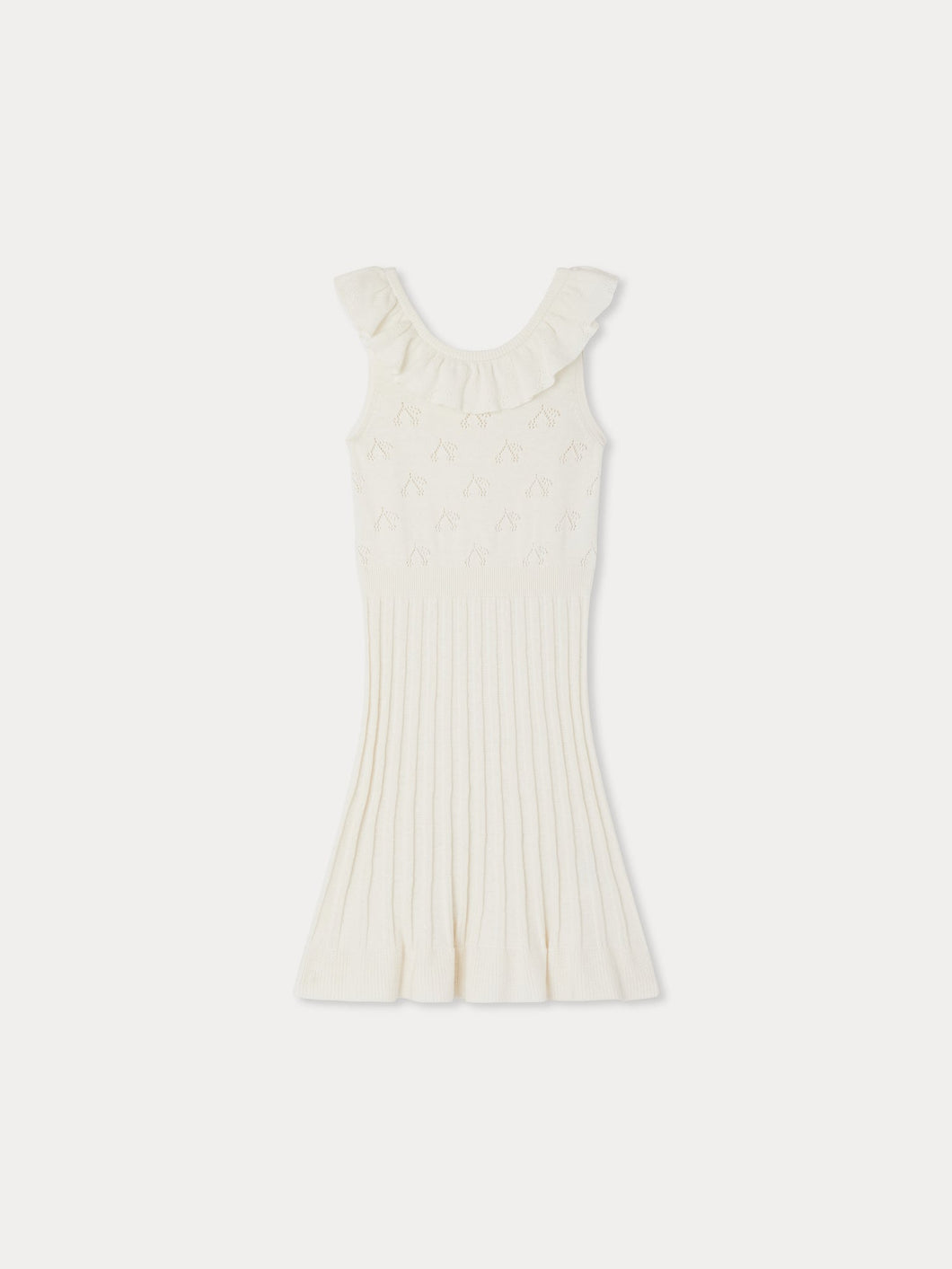 Ebyle dress openwork with ruffles