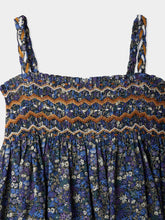 Load image into Gallery viewer, Efrances smocked dress made with Liberty fabrics
