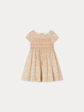 Load image into Gallery viewer, Duchesse smocked dress made with multicolor Liberty fabrics
