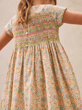 Load image into Gallery viewer, Duchesse smocked dress made with multicolor Liberty fabrics
