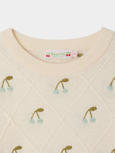 Load image into Gallery viewer, Alphonza sweater with cherry embroideries
