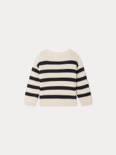 Load image into Gallery viewer, Ereni sweater striped with boat neckline
