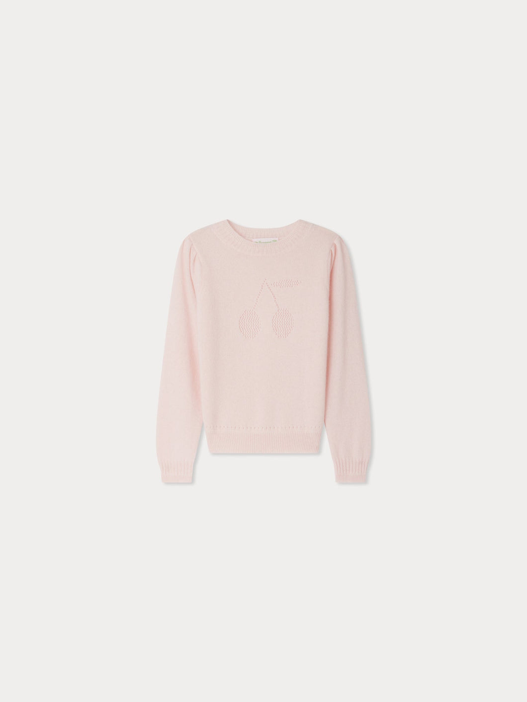 Emiliou cashmere sweater with openwork cherry pattern