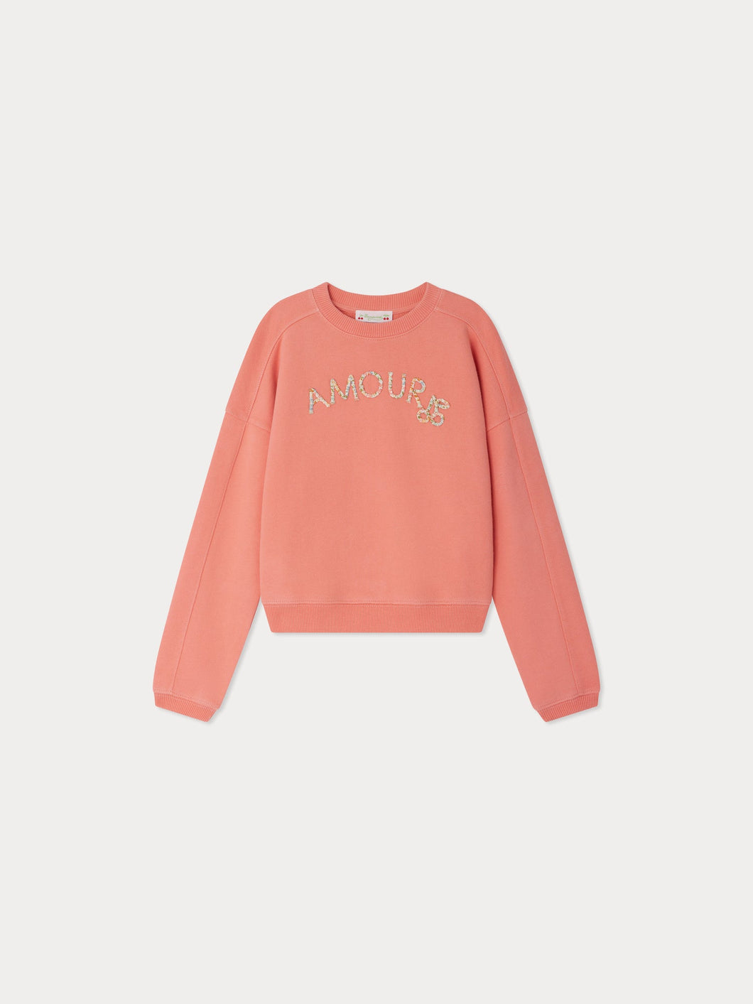 Gena sweatshirt in fleece embroidered 