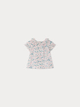 Load image into Gallery viewer, Lara blouse with a ruffled collar made with Liberty fabrics
