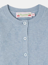 Load image into Gallery viewer, Teyana cashmere cardigan with cherry motifs
