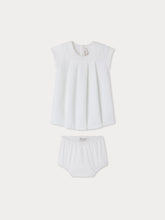 Load image into Gallery viewer, Elzie dress in cotton pique with bloomer
