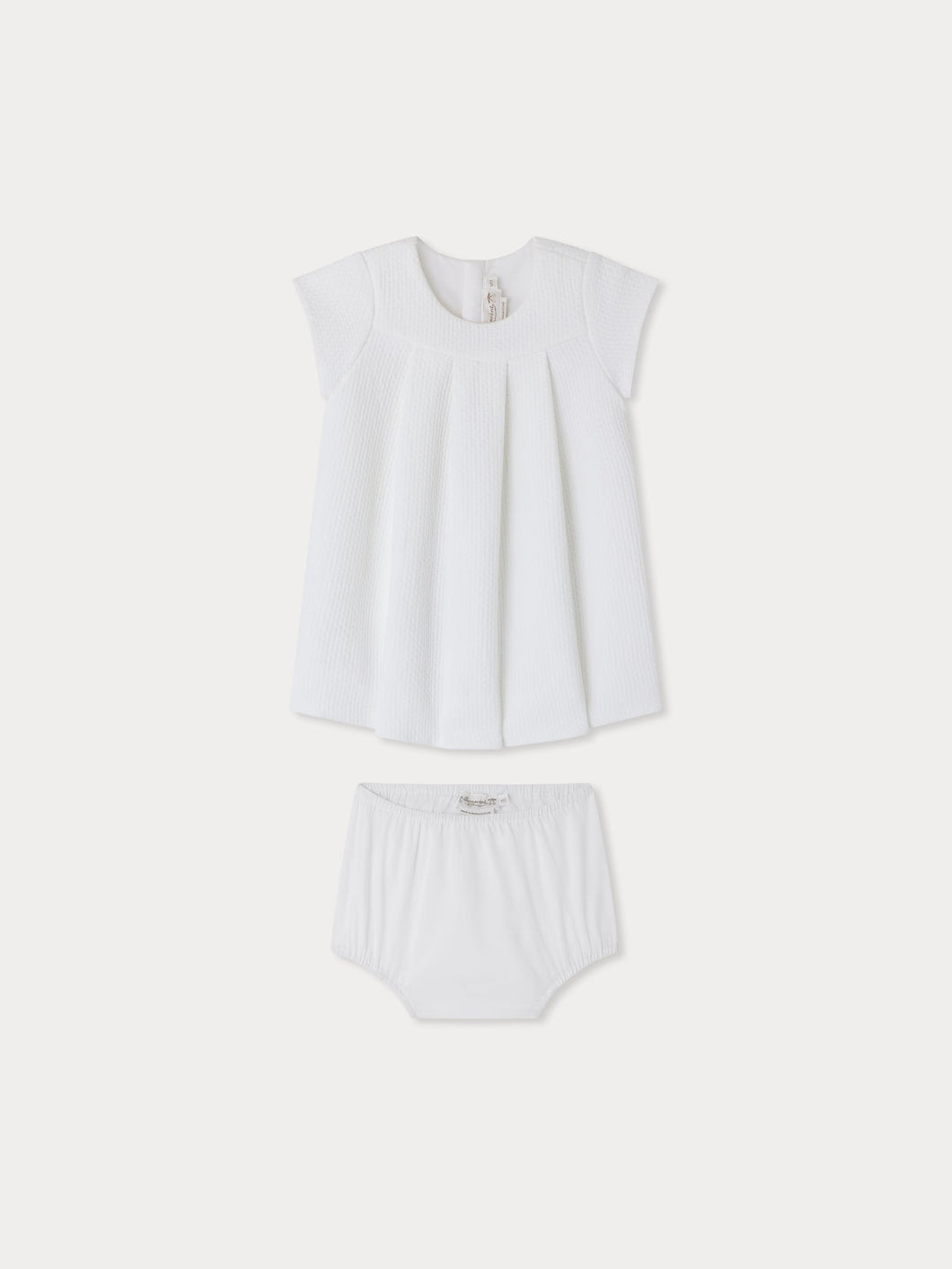 Elzie dress in cotton pique with bloomer
