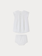 Load image into Gallery viewer, Elzie dress in cotton pique with bloomer
