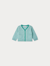 Load image into Gallery viewer, Tahiel cashmere cardigan with contrasts
