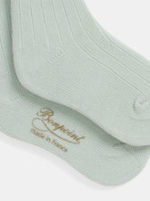 Load image into Gallery viewer, Elwen socks in blue cotton
