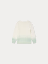 Load image into Gallery viewer, Tahar green dip-dye sweater in organic cotton
