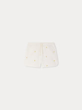 Load image into Gallery viewer, Caroline fleece shorts embroidered with cherries in organic cotton
