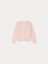 Load image into Gallery viewer, Luella cardigan with round neck and pointelle knit in cashmere
