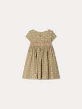 Load image into Gallery viewer, Duchesse dress smocked and hand-embroidered in Liberty organic cotton fabric
