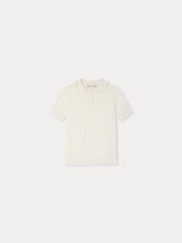 Load image into Gallery viewer, Landry pointelle knit sweater in organic cotton
